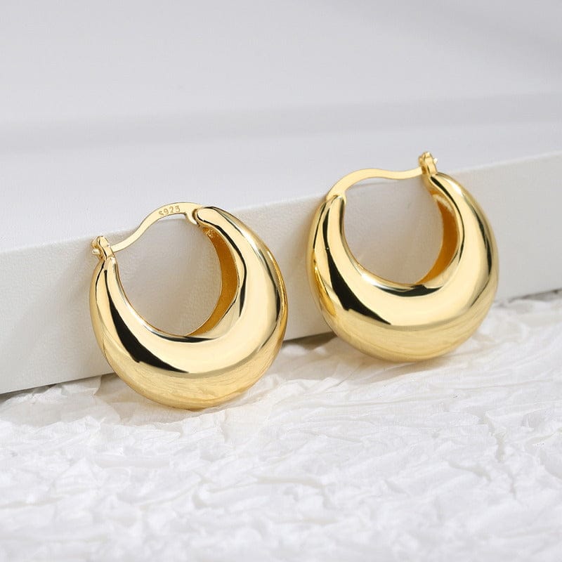 Classic Gold Huggie Hoop Earrings